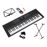 Teclado Spring Estudante 5/8 C/fonte 61 Teclas +suport Tc261