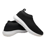 Tênis Feminino Meia S/ Cadarço Slip On Fácil Calçar Academia
