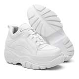 Tênis Original Plataforma Feminino Branco Novo