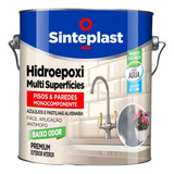  Tinta Epoxi Branco Base Agua Sinteplast Piso Parede 900ml