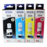 Tinta Epson 504 Kit 4 Cores L4150 L4160 L6161 L6191 L6171