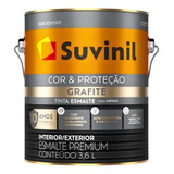  Tinta Esmalte Grafite Madeiras E Metais 3,6 Litros Suvinil