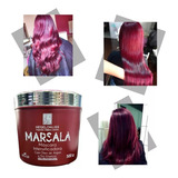  Tonalizante Máscara Pigmentante Cabelo Colorido Hegelon Liss Tom Marsala