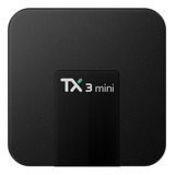 Tv Box Tanix Tx3 Mini Padrão 4k 8gb Preto Com 1gb De Memória Ram