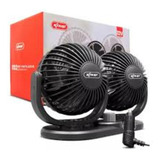  Ventilador Automotivo Duplo Com P/ Carro Caminhão Kombi 12v