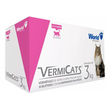 Vermífugo P/gatos 3kg Vermicats 600mg
