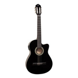 Violão Clássico Eletroacústico Giannini Start Nf-14 Ceq Tília Preta Direita