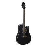 Violão Eletroacústico Giannini Performance Gdc-1 Ceq Tília Satin Black Direita