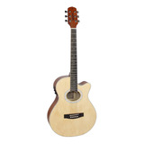 Violão Eletroacústico Giannini Performance Gsf-1d Ceq Ns Tília Natural Fosco Direita