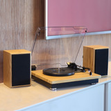 Vitrola Toca Discos De Vinil Bluetooth Aria Concert 02 Caixa