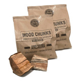  Wood Chunks Lenha Defumação Madeira Frutífera - Kit 2kg 