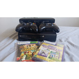  Xbox 360 Original Kit Completo + Kinect +2 Jogos Original 