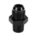 A ABSOPRO Adaptador De Encaixe De Mangueira Redutor De Alargamento Macho TF AN8 3 8 NPT Conector De Linha De Combustível Alumínio Preto