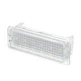 A ABSOPRO Luz Interna Para Porta Malas Cortesia Para Pés Para Land Rover Range Rover P38 1994 2002 Para Land Rover Discovery 1989 2004 ABS PC Branco