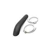 A ABSOPRO Tubo De Silenciador De Escape De 26 9 Cm De Comprimento Para Motocicleta Cruiser Chopper Curvado Protetor De Calcanhar Protetor De Calcanhar Preto Item De Substituição