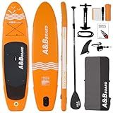 A BBOARD Prancha De Stand Up Paddle Inflável Pranchas De Stand Up Paddle Infláveis Sup De 10 Pés 11 Pés Para Adultos Com Acessórios Premium Incluindo Bomba De Dupla Ação Design Amplo E Estável Dec