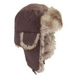 A Boné De Inverno De Estilo Russo Antigo Com Protetor De