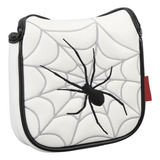 A Capa De Cabeça Putter Spider Com Padrão Bordado Branco