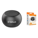 A gold Sm 05 Mini Caixa De Som Portátil Usb Bluetooth