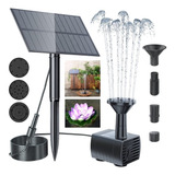 A Kit De Bomba De Água De Fuente Solar Jardim Quintal Água