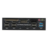 A Leitor Cartão Card Pc Cf Sd Panel Reader Memory 5 25 Fits