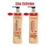 A Melhor Escova Semi Definitiva Marroquina Kit 2x1l Lizzy