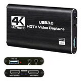 A Placa De Captura De Vídeo 4k 1080p Full Hd Usb 3 0 Hdmi