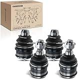 A Premium Conjunto De 4 Kit De Juntas Esféricas Superiores E Inferiores Dianteiras Compatível Com Ford F 250 1987 1996 F 350 1987 1997 F 250 HD 1997 Somente RWD