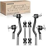 A Premium Conjunto De 6 Barra Oscilante Dianteira Extremidade De Haste De Direção Externa Interna Compatível Com Nissan Frontier 1998 2004 L4 2 4L Somente RWD