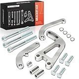 A Premium Kit De Suporte De Bomba De Direção Hidráulica De Alumínio Polido Compatível Com Motores Chevy Small Block 265 283 305 327 350 383 400 Com Bomba De água Longa