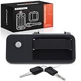 A Premium Maçaneta Externa Dianteira Esquerda Do Lado Do Motorista Com Cilindro De Chave Compatível Com Volvo VHD 2004 2017 VN 2004 VNL 2004 2018 Zinco Preto
