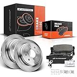 A Premium Rotores De Freio A Disco Sólido Traseiro De 239 Mm Kit De Pastilhas De Cerâmica Compatível Com Modelos Selecionados Acura E Honda Integra 90 01 Civic 92 95 99 00 Civic Del Sol 93 97 