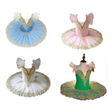A Vestido Collant Ballet Fantasia Bailarina Rosa Bale Tutu