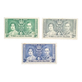 A5328 Turks E Caicos Coroação Yvert N 187 190 Nnn