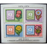 A6816 Hungria Yvert Bloco N 111 Flores E Selo Sobre Selo