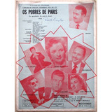 A8076 Partitura Os Pobres De Paris Para Acordeon De 1954 Fox