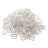Aa 2x100pc De Metal Alça De Sutiã Regulador Deslizante 8