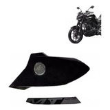 Aba Esquerda Do Tanque Mt03 Preto Brilhante Original Yamaha