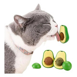 Abacate Com Erva Catnip Brinquedo Interativo Para Gatos Cor Verde