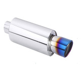 Abafador Escapamento Esportivo Inox Ponteira Burned Tip 3pol