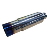 Abafador Esportivo Eplus Inox Cromado Burned Escape Tipo Hks