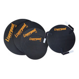 Abafador Tambor Caixa Bateria 10 12 14 16 Bumbo Liverpool Cor Preto