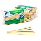 Abaixador De Língua De Madeira Pacote Com 100 Unidades THEOTO KIT 10 PACOTES