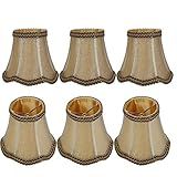 Abajur De Tecido Simples Europeu Akozon Para Lustres Modernos Luminárias De Parede De Cristal Conjunto De 6 Ouro Bronze Antigo Cabe No Tamanho Padrão 069