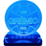 Abajur Decorativo Em Acrílico Grêmio Foot ball Porto Alegre