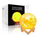Abajur Lua Cheia 3d Difusor Umidificador Ar Luminária