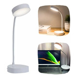 Abajur Luminaria Led Touch 3em1 Leitura Escritorio C bateria