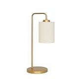 Abajur Luminária Mesa Retro Dourado Com Cúpula Cru