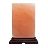 Abajur Luminária Terapêutica Sal Rosa Himalaia Retângulo 3 2kg