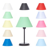 Abajur Moderno Retro Sala Quarto Escritório Black Slim Preto